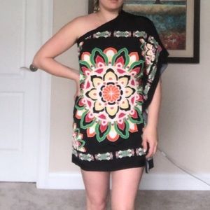 Floral off the shoulder dress